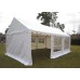 GAZEBO 10x4 ZINCATO PVC IMPERMEABILE - SERIE RINFORZATA COMPLETO - BIANCO